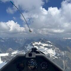 Flugwegposition um 10:56:13: Aufgenommen in der Nähe von Gemeinde, Österreich in 2831 Meter